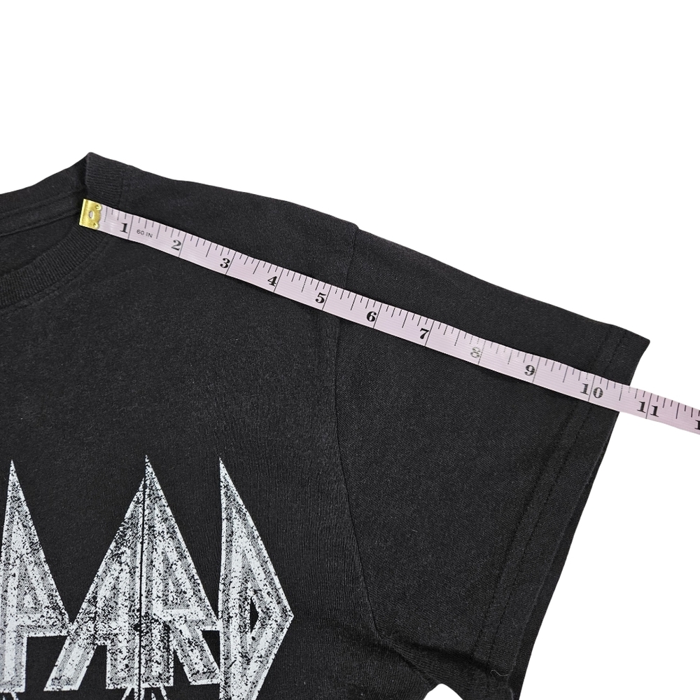 Def Leappard Official Merch Womens Graphic Print T Shirt, Black, Small - Picture 10 of 10